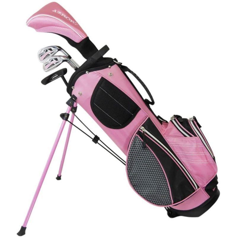 AZROF(アズロフ) クラブセット - ジュニアクラブセット 4本セット(1W，7I，SW，PT) 6~9才(身長110~130cm) ピ アズロフ クラブセット ジュニアクラブセット 4本セット 1W，7I，SW，PT 9才 身長110 130cm ピ