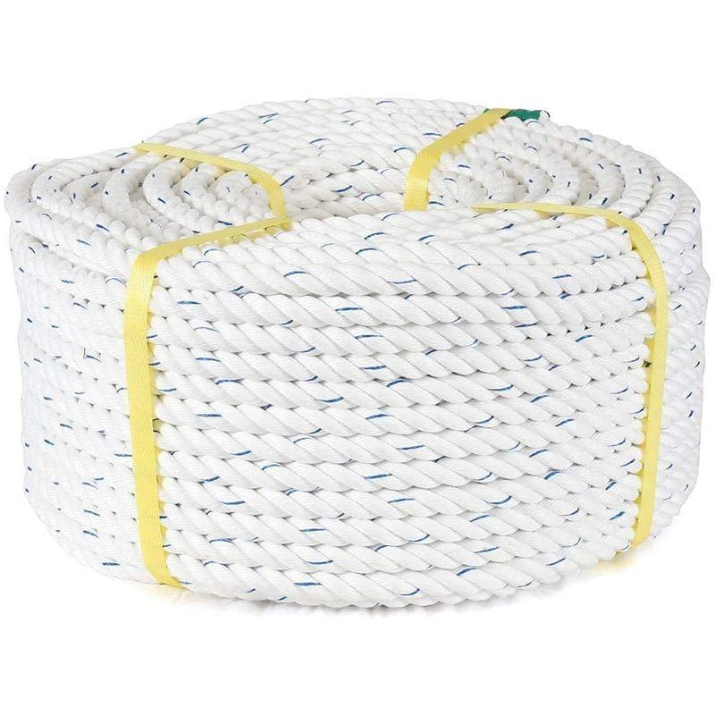 マリン用品の阪栄商会オリジナル日本製 スパンエステル ロープ 14mm x 50m スパンエステル ロープ 14mm 50m 　