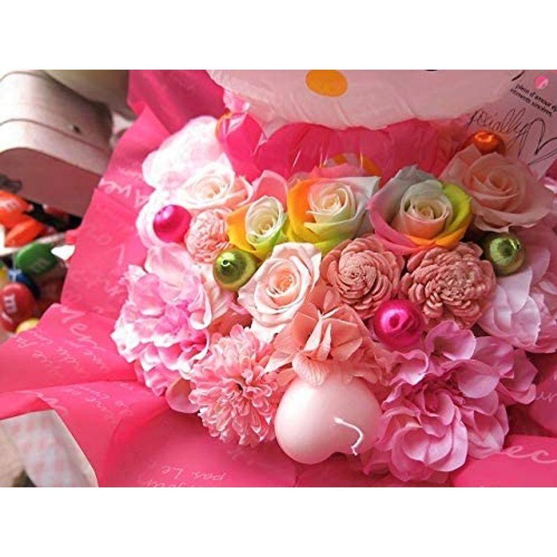【希少品】 キティ好き キティちゃん 花束風ギフト キティバルーン 風船入り レインボーローズ プリザーブドフラワー入りプレゼント ケース付き 【Q1917667676】(10287円)