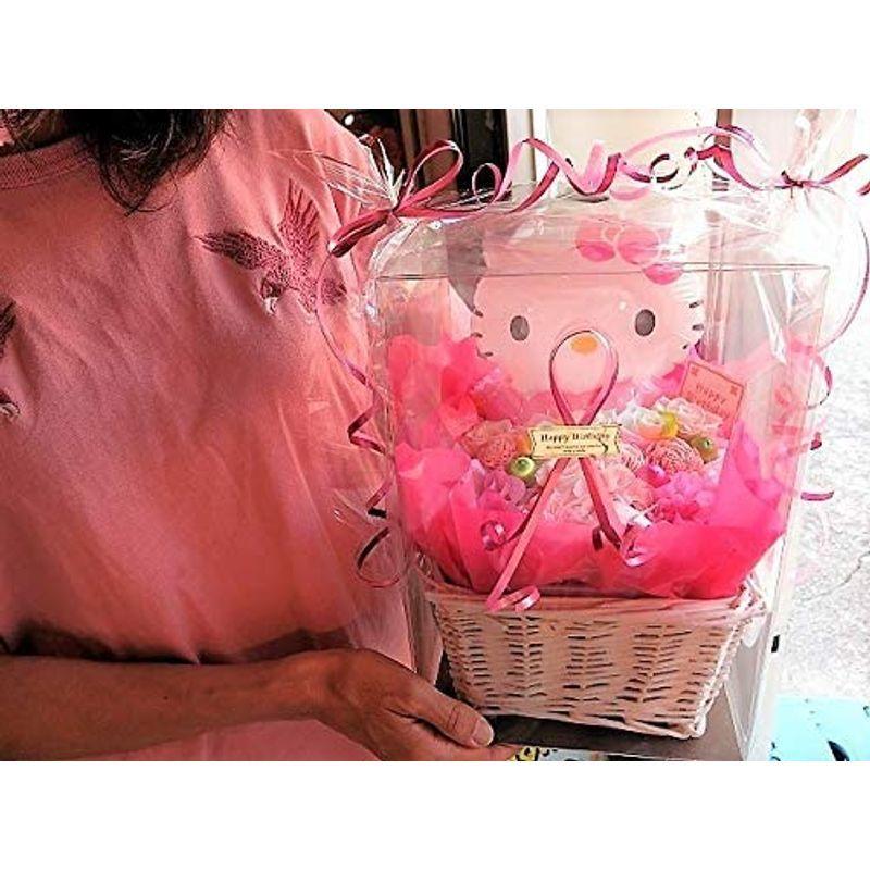 【希少品】 キティ好き キティちゃん 花束風ギフト キティバルーン 風船入り レインボーローズ プリザーブドフラワー入りプレゼント ケース付き 【Q1917667676】(10287円)