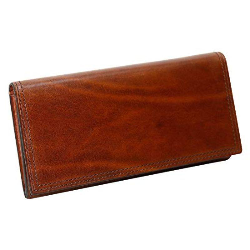 シーカー SKW-015601 本革 被せ長財布 メンズ ブラウン