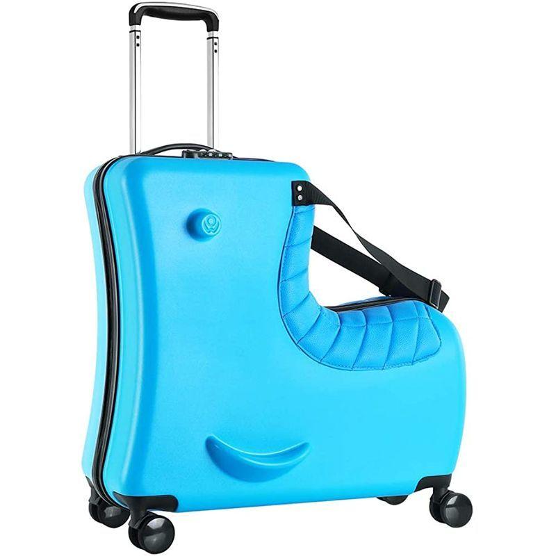 お値下げ Homraku 子供用スーツケース乗れる キッズキャリーケース トランク ダイヤルロック式 ダブルキャスターで静音 安心素材 子供の遊び心に 【M2532277875】(13584円)