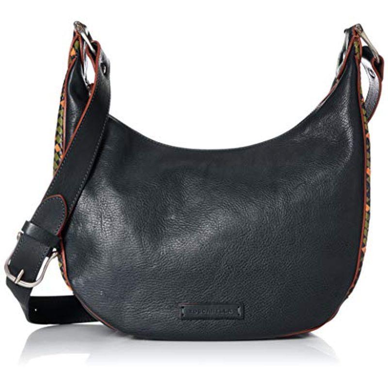 トスカネーラ レディースイントレチャートバケッタレザーショルダーバッグ 2124-VA ブルー