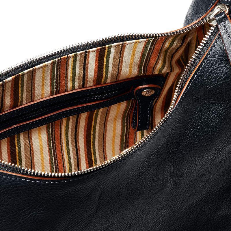 トスカネーラ レディースイントレチャートバケッタレザーショルダーバッグ 2124-VA ブルー トスカネーラ レディースイントレチャートバケッタレザーショルダーバッグ ブルー 2124-VA