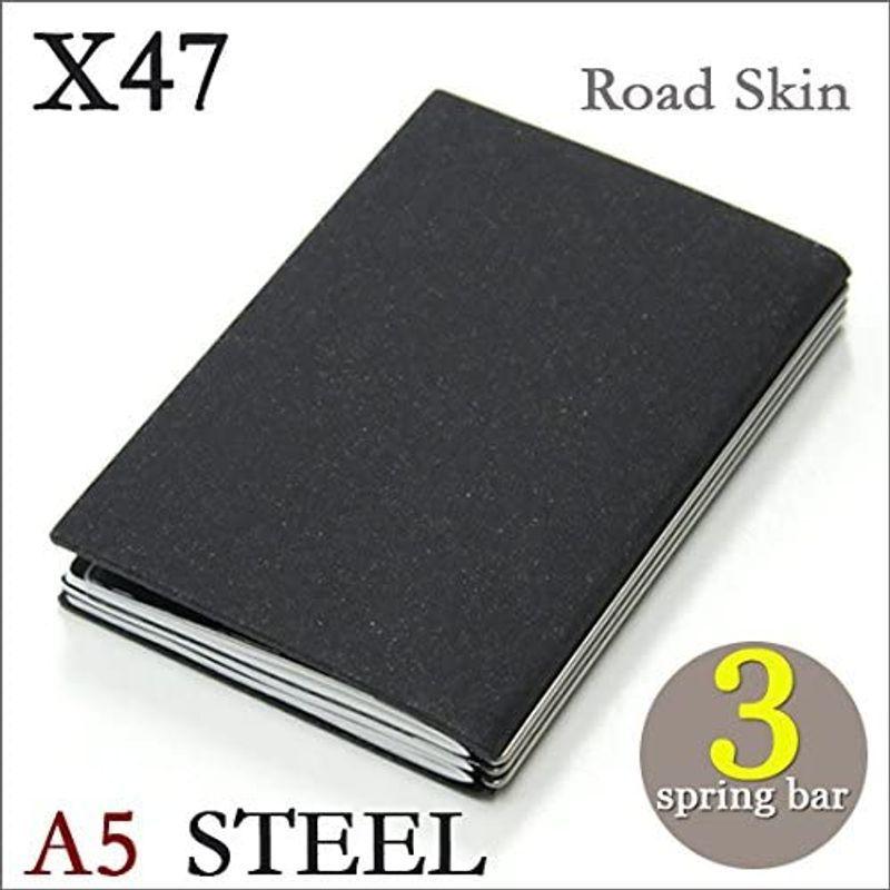 X47 STEEL ロードスキン A5 3本バー ドイツ製 ノートブック 横罫・無地・方眼 ノートセット STEEL ロードスキン A5 3本バー ドイツ製 ノートブック 横罫 無地 方眼 ノートセット 　