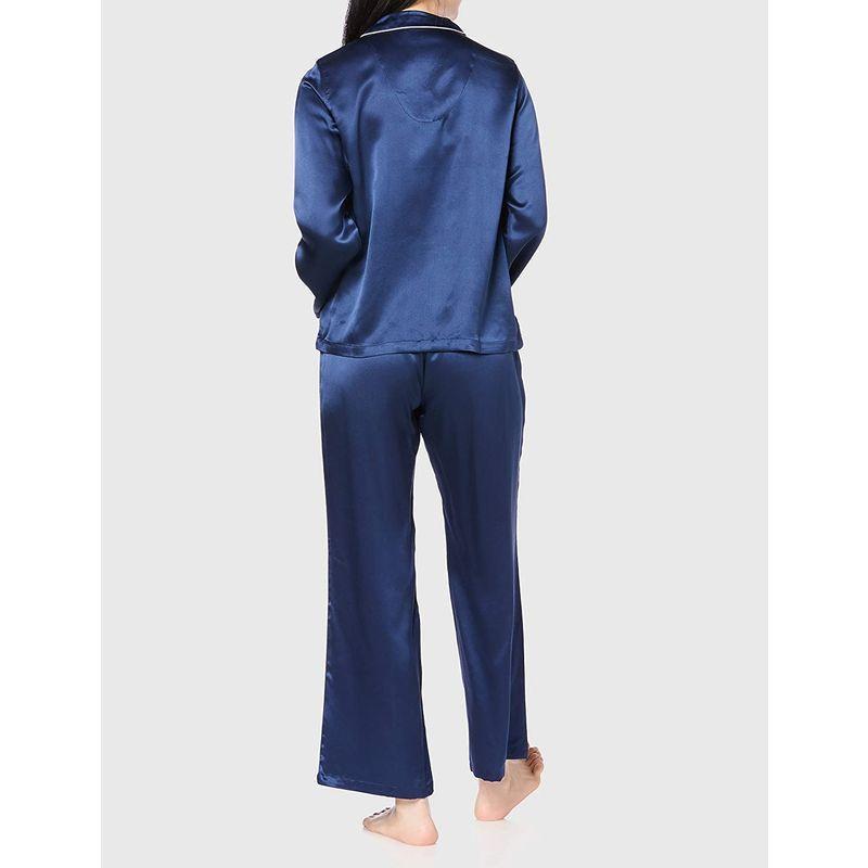 グンゼパジャマパジャマgl4990 Kaiminnavi快眠ナビ下着靴下部屋着シルク100 長袖長パンツシルクサテンネビブル New Gl4990 ライフシフトストアレディース