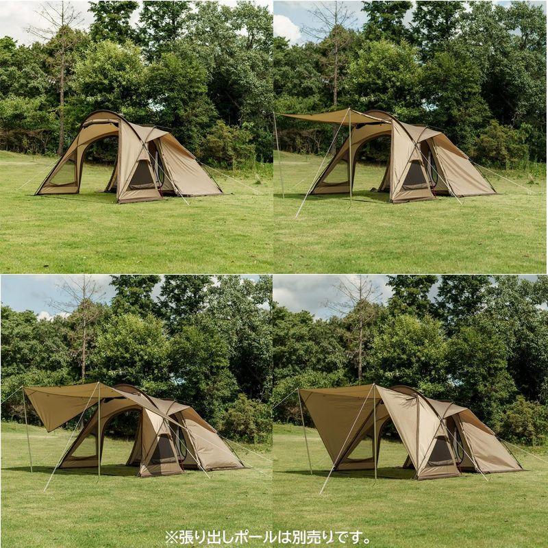【訳あり品】 ogawa(オガワ) キャンプ アウトドア テント ヴィガス2 3人用 2653 サンドベージュ×ダークブラウン 【GMS1980499553】(70567円)