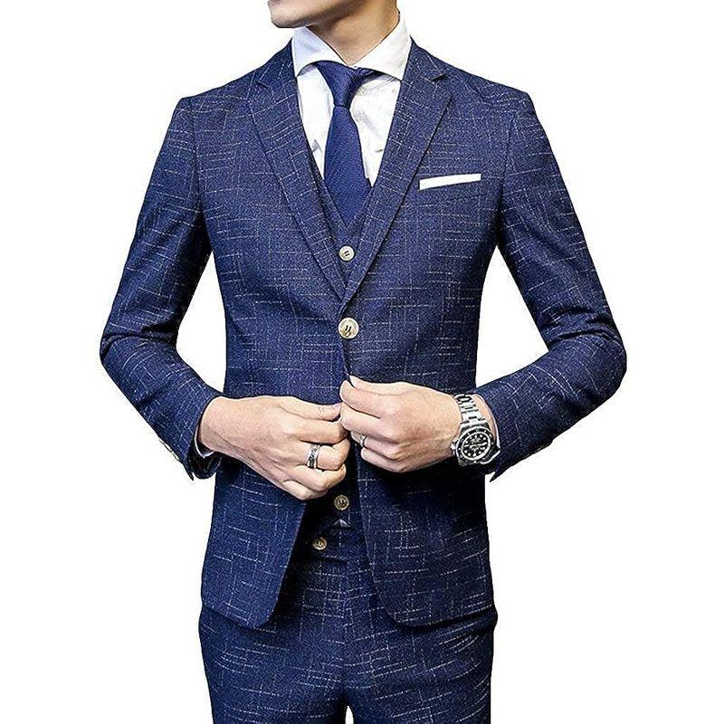 CEEN スリーピース メンズ オシャレ スタイリッシュスーツ ビジネス・パーティー 春秋 スリーピース メンズ オシャレ スタイリッシュスーツ ビジネス パーティー 春秋