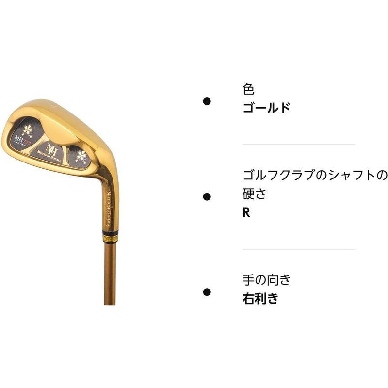 【２点セット】 MUTSUMI HONMA ムツミ ホンマ 本間睦 MH-777 ワンレングスアイアン ゴールドIP 6本組 (#5-9.PW) オリジナル 【YWU6632242511】(23632円)