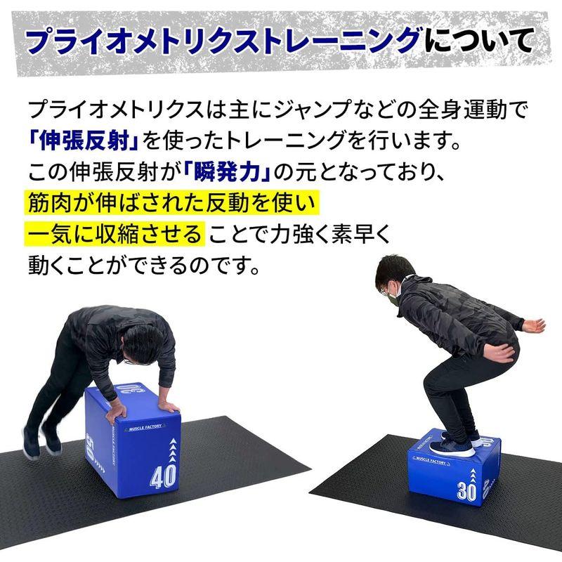 MUSCLE FACTORY プライオボックス ソフト 30×40×50cm ジャンプボックス プライオメトリクス ボックス ステップ台 エ FACTORY プライオボックス ソフト 30×40×50cm ジャンプボックス プライオメトリクス ボックス ステップ台 エ