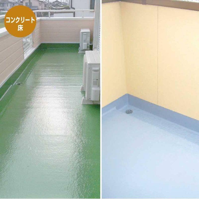 公式通販ショップ カンペハピオ ペンキ 塗料 水性 つやあり 床用 耐摩耗性 高耐水 高光沢 防塵 防汚 水性コンクリートフロア用 グリーン 7K 日本製 0