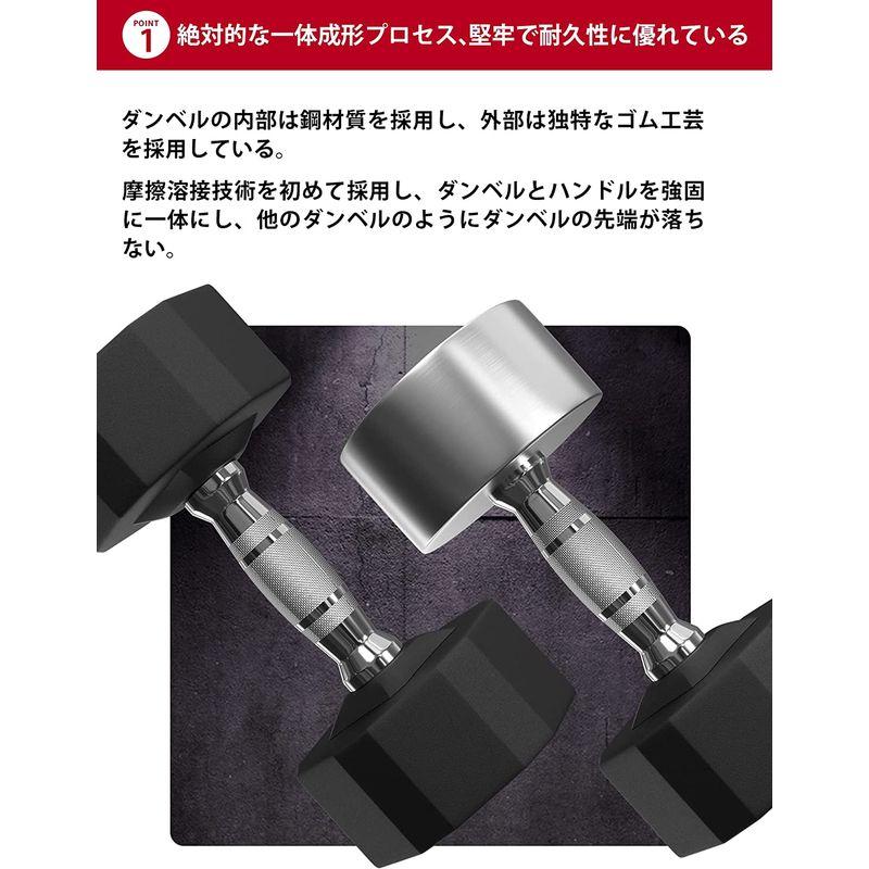 PROIRON 鋼 ダンベル だんべる 3kg 2個セット 鉄アレイ ダンベル ?? dumbelll set 家庭用および商業用に適し｜lifeshop369｜04