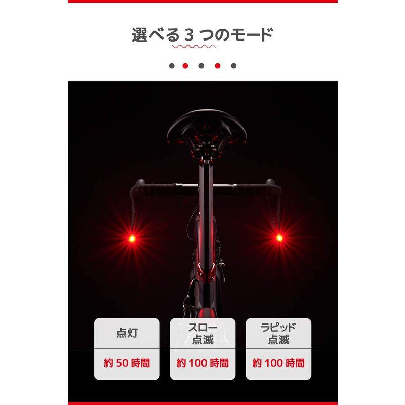 キャットアイ(CAT EYE) ORB LEDバーエンドセーフティライト SL-LD160-R-BE 自転車｜lifeshop369｜02