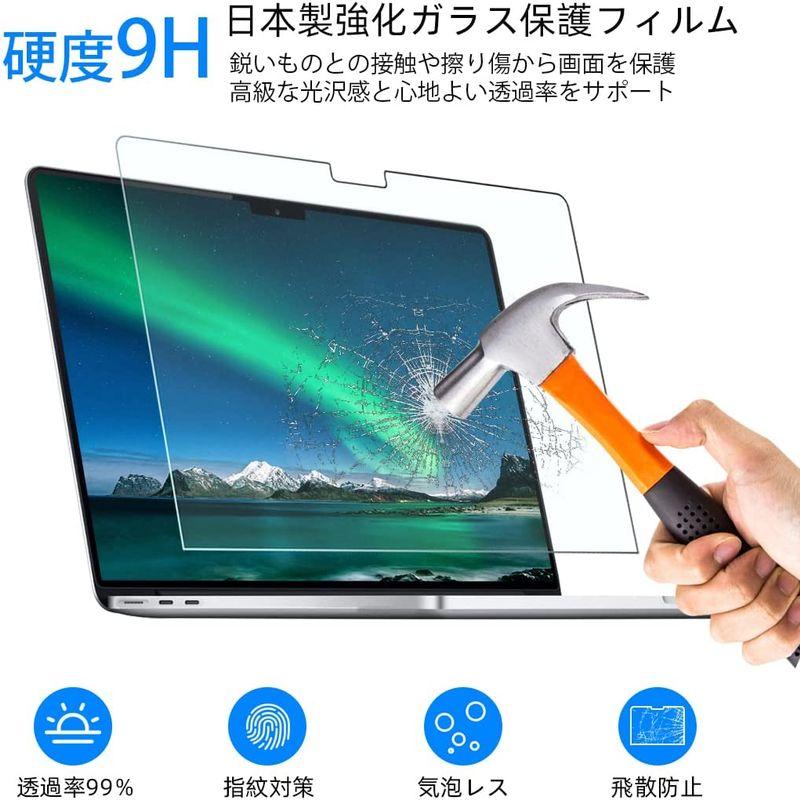 M2チップ搭載モデル TOWOOZ For Macbok Air フィルム 13.6インチA2681 2022年発売 Macbok Air｜lifeshop369｜06