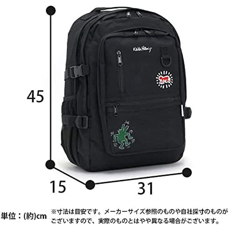 キースヘリング Keith Haring リュック リュックサック デイパック メンズ レディース KHB-KH-2013 (ブラック)｜lifeshop369｜09