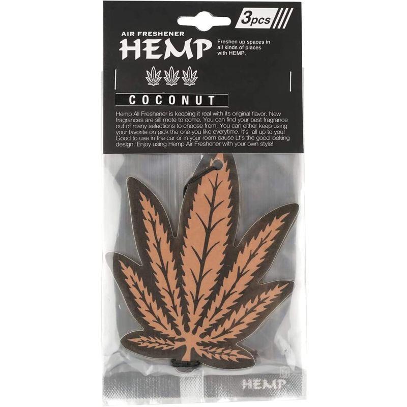 ヘンプ(HEMP) ルームフレグランス エアーフレッシュナー ペーパー ココナッツ 3枚セット 吊り下げ NAX-052-003｜lifeshop369｜03