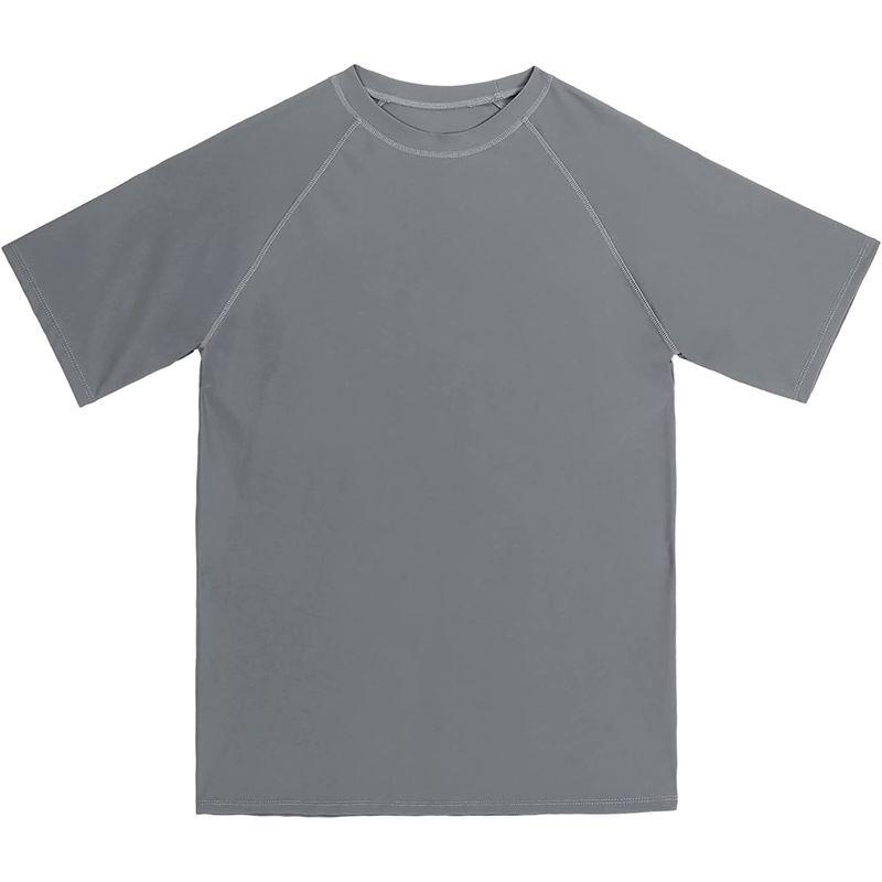 LACOFIA メンズ ラッシュガード 男の子 半袖 水着 Tシャツ 水陸両用 ウェットスーツ uvカット UPF50+ 明るい色 大きいサ｜lifeshop369｜02