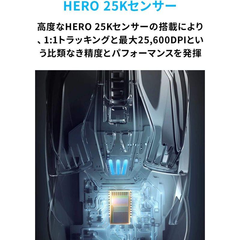 Logicool G ロジクール G ゲーミングマウス ワイヤレス G903h HERO 25Kセンサー LIGHTSPEED 無線 多ボタ｜lifeshop369｜04