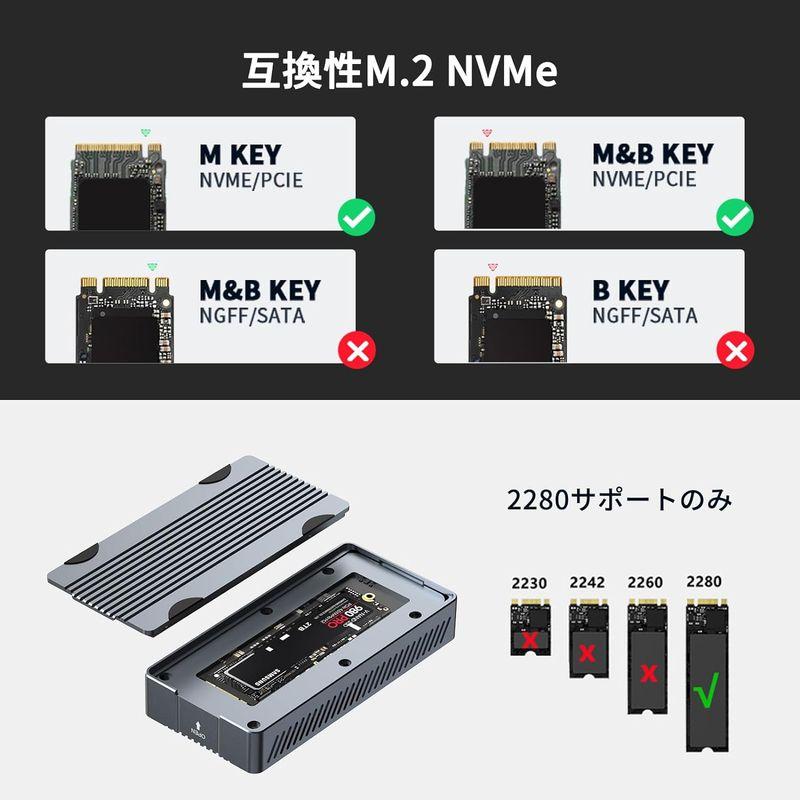 ACASIS，40Gbps超高速，M.2SSD外付けケース,USB4.0 NVMe M.2 SSDケース,Thunderbolt 4/3 U｜lifeshop369｜02