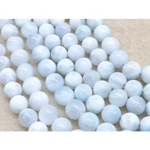 専用　アイスラリマー 天然石 アイスラリマー AA 7-7.5mm 1連 : 天然石卸問屋lifestone