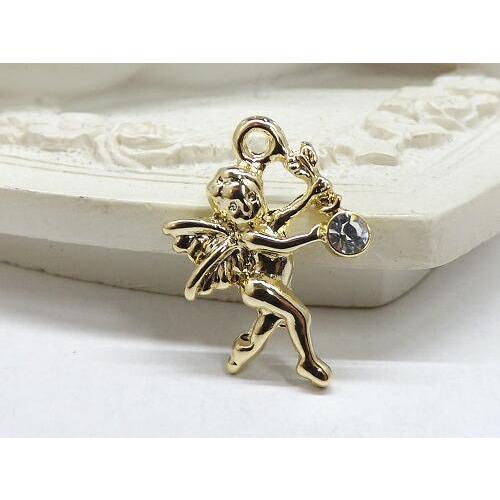 チャーム エンジェル 2個入り cha-0385 : 天然石卸問屋lifestone