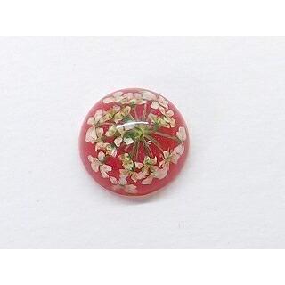ドライフラワー 封入 レジン カボション パーツ 2個入り p-0965