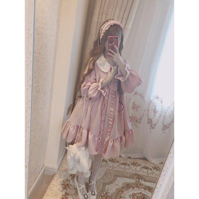 ワンピース ロリータ 長袖 ゴスロリ アンクルージュ メンヘラ 服 ロリィタ 丸襟 可愛い ピンク お嬢様 ミリタリー フリル レース 中学生 高校生 Lifcho Jiru2d4q2n 生活館21 通販 Yahoo ショッピング