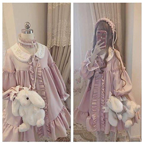 ワンピース ロリータ 長袖 ゴスロリ アンクルージュ メンヘラ 服 ロリィタ 丸襟 可愛い ピンク お嬢様 ミリタリー フリル レース 中学生 高校生 Lifcho Jiru2d4q2n 生活館21 通販 Yahoo ショッピング