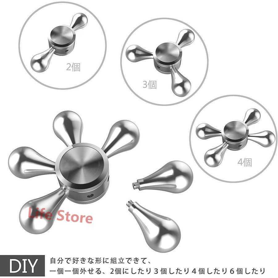高級な 新型diyハンドスピナー水道handspinnerストレス解消6枚翼リムーバブル高速回転指 Cisama Sc Gov Br