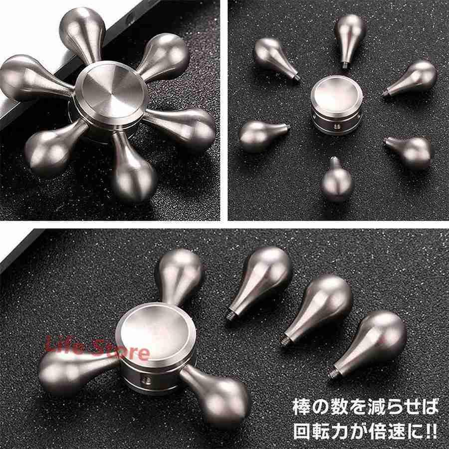 高級な 新型diyハンドスピナー水道handspinnerストレス解消6枚翼リムーバブル高速回転指 Cisama Sc Gov Br