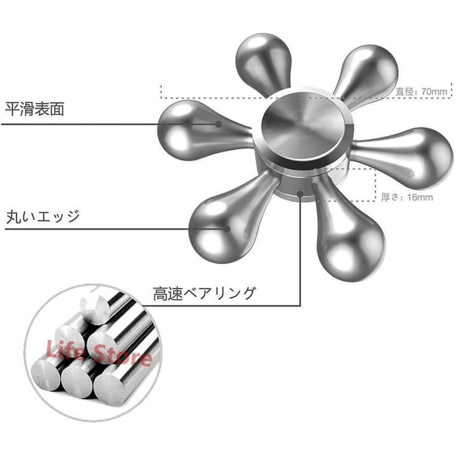 高級な 新型diyハンドスピナー水道handspinnerストレス解消6枚翼リムーバブル高速回転指 Cisama Sc Gov Br