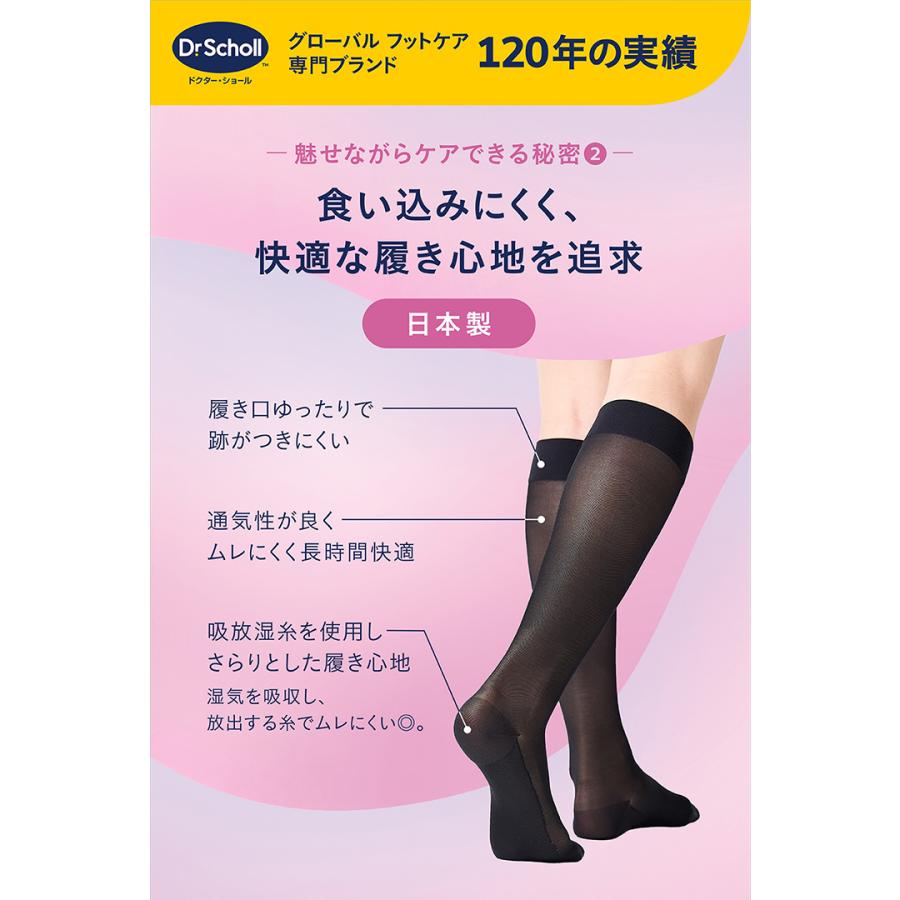 ドクターショール（Dr.Scholl） すらりんぱ ブラック 着圧ソックス