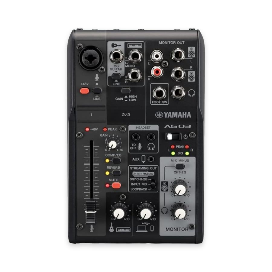 YAMAHA AG03MK2 B ブラック ライブストリーミングミキサー YAMAHA（ヤマハ） ライブストリーミングミキサー オーディオ