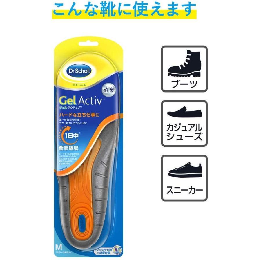 ドクターショール インソール 衝撃吸収 中敷き 消臭 ジェルアクティブ ワーク 立ち仕事用 全２サイズ | ドクターショール | 04