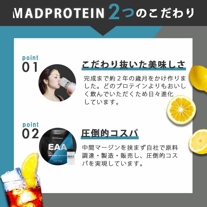 EAA お試し 12種類 フレーバー 人工甘味料不使用 オールインワン 国内製造 (MADPROTEIN) マッドプロテイン アミノ酸全種類配合｜lifestyle-007｜07