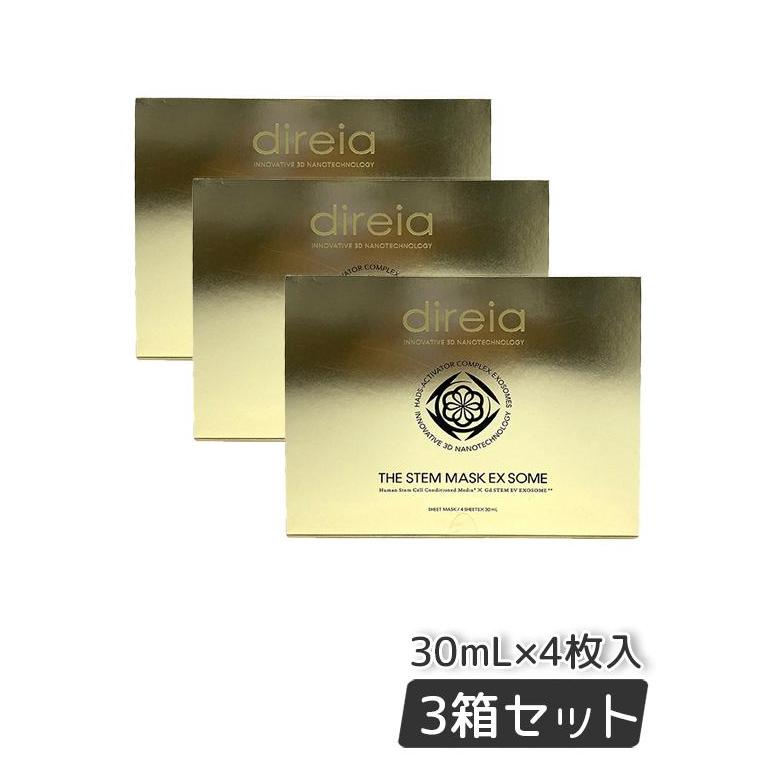 3箱) Direia ディレイア ザ ステムマスク EX ソーム 30mL×4枚 ×3箱 THE