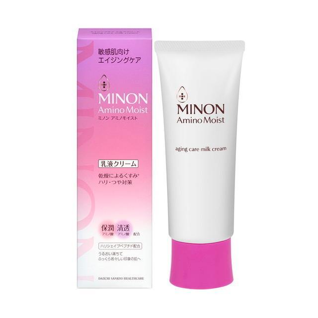 【セット】MINON ミノン アミノモイスト エイジングケア ミルククリーム 100g + ローション本体 150ml 乳液クリーム/化粧水｜lifestyle-007｜03