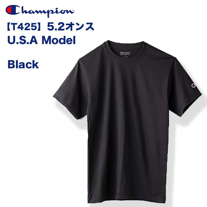 Champion チャンピオン Tシャツ  T425 無地 ワンポイント 刺繍ロゴ ベーシック 半袖 メンズ 全3色｜lifestyle-007｜02