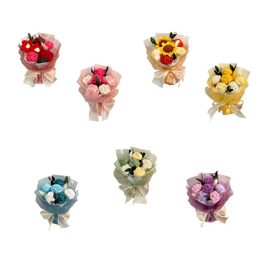 ニットフラワー ブーケ ニットフラワーブーケ かわいい ハンドメイド