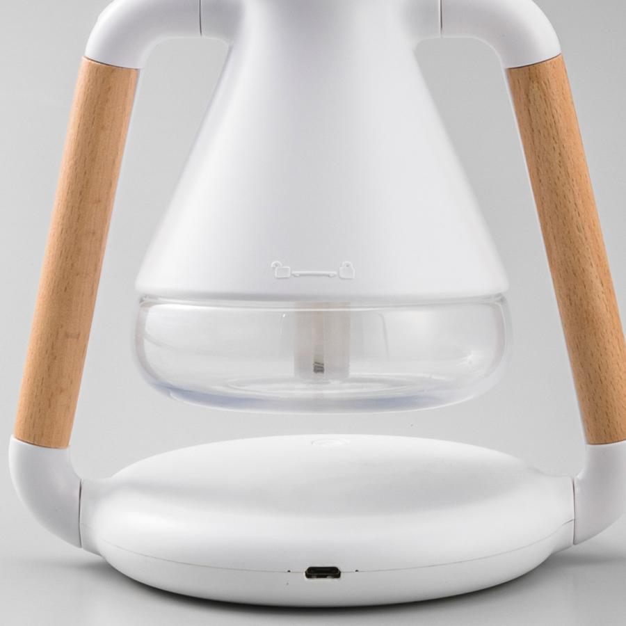 apide（アピデ） 卓上加湿器 超音波加湿器 スマホ用ワイヤレス充電機能