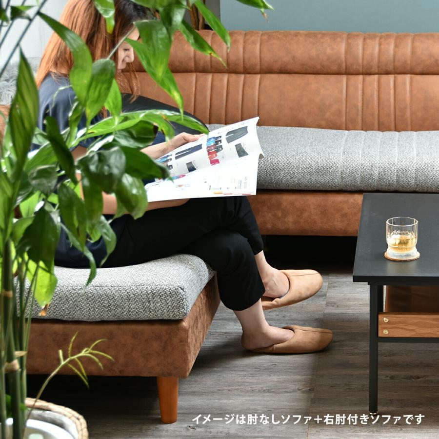東谷 ソファー 2人掛け 向かって左肘 2人用 肘置き付き ロータイプ