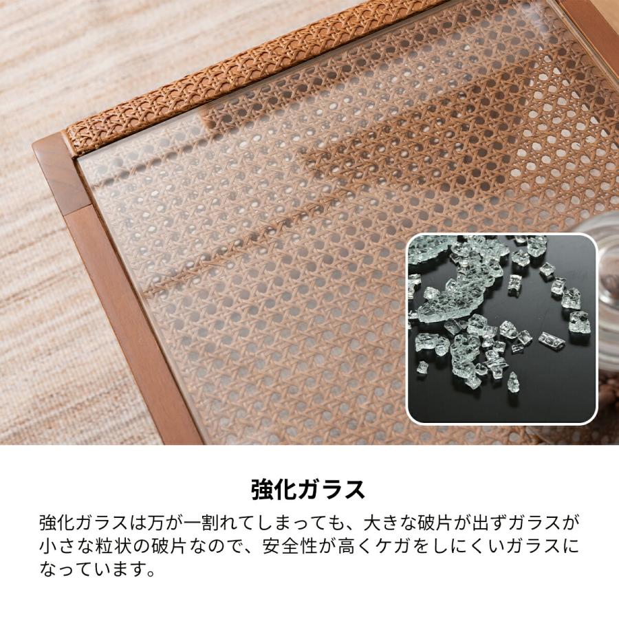 東谷 センターテーブル ローテーブル ラタン ガラステーブル 東谷 センターテーブル ローテーブル ラタン ガラステーブル