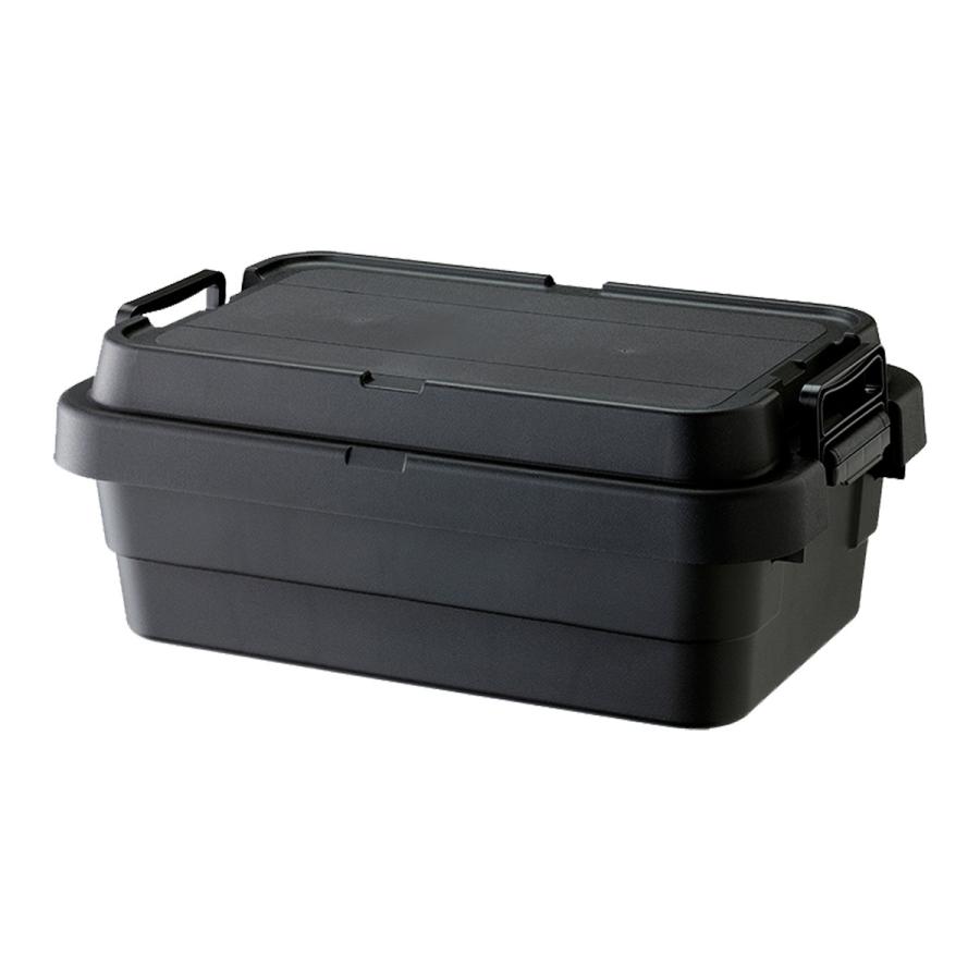 東谷 収納ボックス トランクカーゴS蓋 30L ロータイプ グレー カーキ