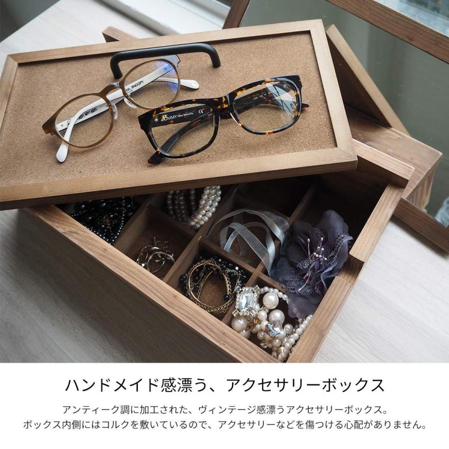 CEDARZ シダーズ アクセサリーボックス ジュエリーボックス 木製 アクセサリーボックス アンティーク風 ジュエリー 新生活｜lifestyle-funfun｜03