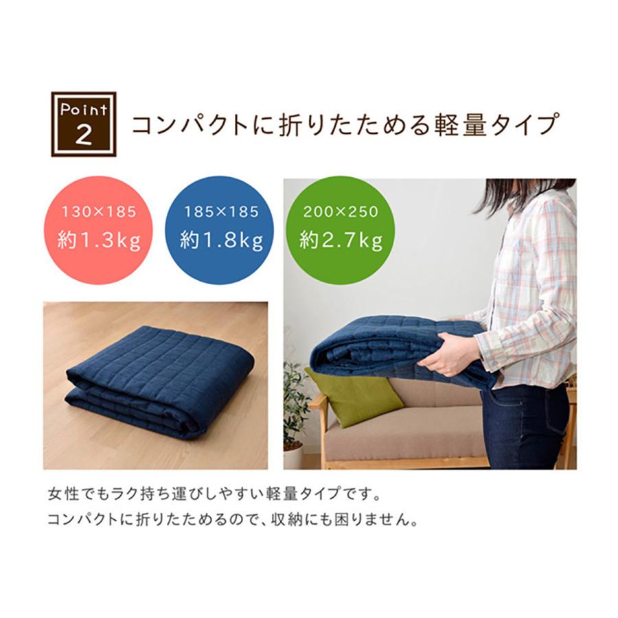 イケヒコ ラグ ラグマット 洗える おしゃれ 200×250cm キルト