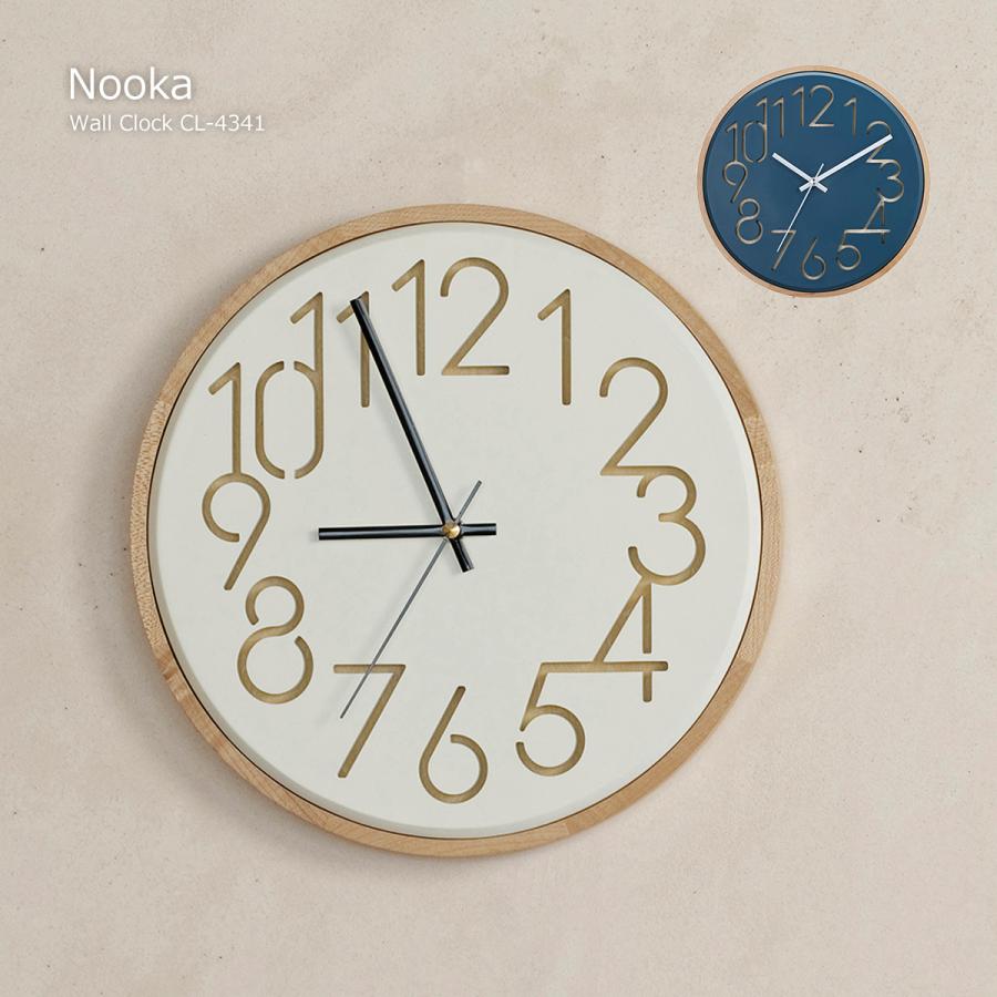 INTERFORM 壁掛け時計 時計 おしゃれ シンプル スイープムーブメント Nokka ノッカ かわいい ウォールクロック 北欧 デザイン 天然木  二重構造 ダイニング リビング : ライフスタイルショップfunfun - 通販 - Yahoo!ショッピング