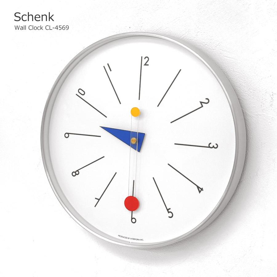 INTERFORM（インターフォルム） 壁掛け時計 掛け時計 おしゃれ 時計