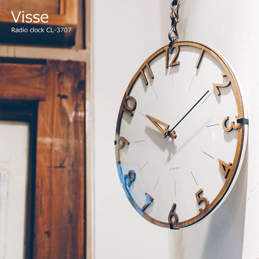 INTERFORM（インターフォルム） 壁掛け時計 電波 おしゃれ 電波時計