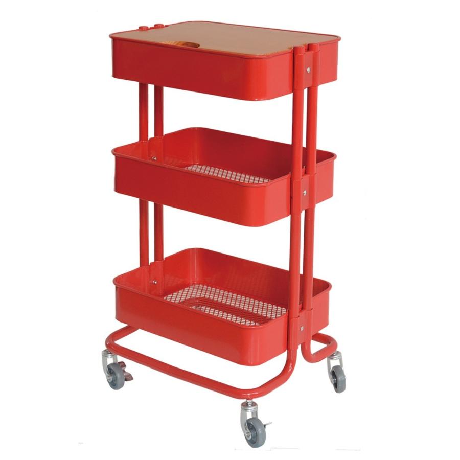 キッチンワゴン キャスター付き 天板付き 3段 おしゃれ かわいい