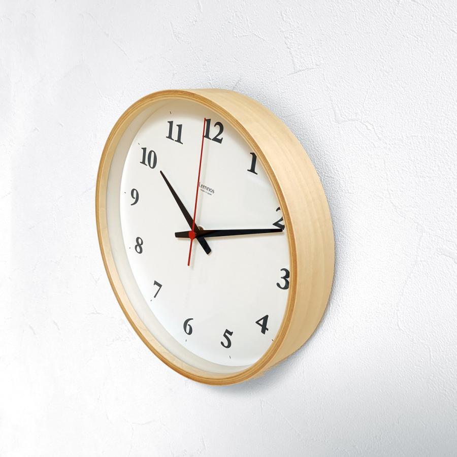 Lemnos 掛け時計 電波時計 おしゃれ 壁掛け時計 25cm 時計 電波 Lemnos 掛け時計 電波時計 おしゃれ 壁掛け時計 25cm 時計 電波